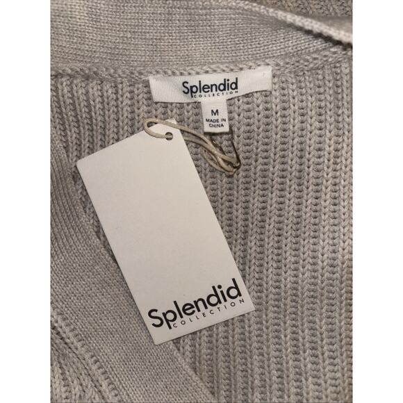 NWT Splendid Cotton/Silk Blend Long Sleeve Button Cardigan Sweater Size M $198 - Picture 7 of 9